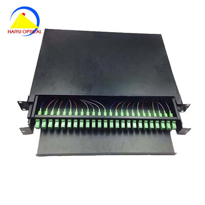 SC APC 24 Port Fiber Optic Patch Panel Using Cold Rolled Steel